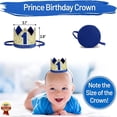 thumbnail image 3 of Sombrero de corona de fiesta de feliz cumpleaños, Número 1, diadema, sombrero, primer niño, niña, Baby Shower, suministros de decoración de fiesta de cumpleaños, 3 of 4