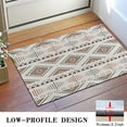 thumbnail image 3 of Brown Triangular Geometric Pattern Door Rugs,Washable Non Slip Door Mats Indoor,Decorative Door Mats,Entry Mat Indoor for Entrance,Bedroom,Kitchen,Bathroom,16"x24", 3 of 6