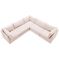 thumbnail image 4 of Meridian Furniture Jacob Rose Velours Modulaire Sectionnel, 4 of 11