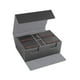 thumbnail image 2 of Estuche organizador de cartas de juego multifunción con capacidad para 400 cartas coleccionables Interior gris y rojo., 2 of 9
