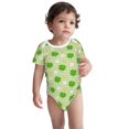 thumbnail image 3 of Daiia St Patrick's Day11 Printed Unisex-Baby Short Sleeve Onesies Bodysuits Baby Climbing Clothes Soft and Comfortable Romper with Expandable Shoulder Design-12 Months, 3 of 8