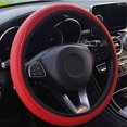 thumbnail image 4 of Lubelski Stylish Car Vehicle Faux Leather Anti-Slip Steering Wheel Wrap Cover Protector, 4 of 7