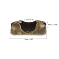 thumbnail image 2 of Uxcell 0.13" Crimp Link Ball Chain Connector Iron Bronze 100pcs, 2 of 5