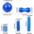 thumbnail image 2 of 345 cuentas redondas de vidrio azul real con tubo de 60 g de cuentas de vidrio azul de 6 mm, 8 mm, 9 mm y 10 mm para la elaboración de joyas. Incluye caja organizadora., 2 of 8