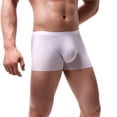 thumbnail image 1 of Mens Underwear Boxer Briefs Pack Boxers Boxer Briefs Solid White L 1-Pack, 1 of 4