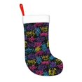 thumbnail image 2 of Fuzoiu Graffiti Art Print Christmas Stockings, Party Supplies & Kids Gifts,Big Xmas Stockings Decoration for Family Decorations Hanging Ornament for Xmas Holiday Party, 2 of 7