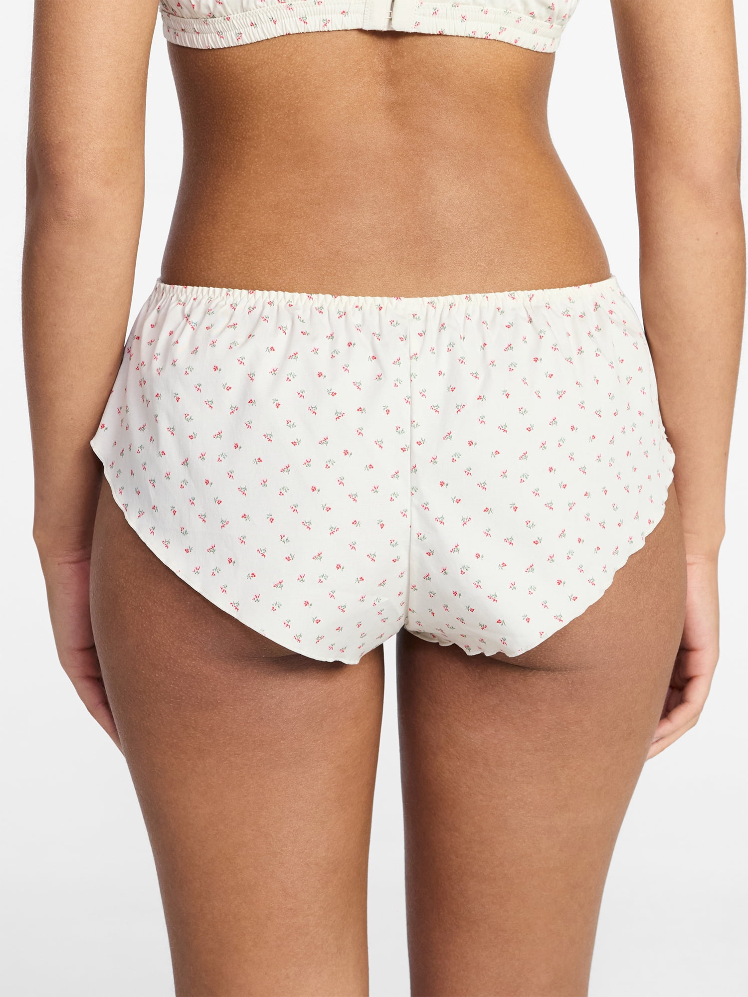 No Boundaries Woven Cotton Flutter Short Panties, Women's, Sizes XS-XXXL