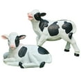 thumbnail image 2 of Cute Decorative Resin Cow Figurine - Vintage Animal Farm Ornament - Garden Home Decor, 2 of 8