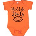 thumbnail image 3 of Inktastic Meditation Yoga Meditate Daily Resolution Boys or Girls Baby Bodysuit, 3 of 5