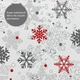 thumbnail image 6 of Christmas Shower Curtain Winter Snowflakes Shower Curtain Snowflakes Holiday Shower Curtain with Hooks Merry Xmas Bathroom Decor, 6 of 7