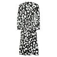 thumbnail image 6 of Herrnalise Women’s Dresses Summer 2024 Fashion Casual Leopard Print V-NeckHigh Waist Long Sleeve Long Dress S-XL, 6 of 7