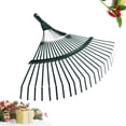 thumbnail image 2 of MasteelfCA 22 Teeth Leaf Rake Practical Garden Cleaning Tool Cleaner for Grass Weed (Random Color), 2 of 8