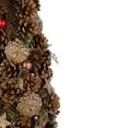 thumbnail image 3 of Northlight Pinecone, Berry and Star Cutouts Christmas Cone Tree Decoration - 17", 3 of 3