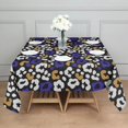 thumbnail image 3 of Leopard Print Square Tablecloth 42x42in(107x107cm) – Waterproof Polyester Printed Table Cover, Wrinkle Resistant & Washable for Kitchen Dining Picnic Party Decor, 3 of 6