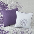 thumbnail image 5 of Home Essence Jane Purple 6 Piece Cotton Quilted Coverlet Set, 5 of 7