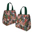 thumbnail image 2 of Pioneer Flower Floral Print Pattern Insulated Lunch Bag for Women & Adults,Large Portable Soft Cooler Lunch Bag,Thermal Food Storage Tote with Pearl Cotton,8.66L,8.75x5.75x9.5 Inch, 2 of 6