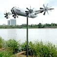 thumbnail image 4 of B29 Superfortress Wind Spinner, Stainless Steel Aircraft Windmill Wind Catchers, Airplane Garden Art Decorations, 4 of 8