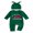 Green, variant on RUINIXCW Infant Boy Girl Christmas Outfit Long Sleeve Crew Neck Romper and Hat Set