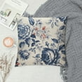 thumbnail image 2 of Wuche Blue Floral Pillow Covers Vintage Flower Blue White Decorative Throw Pillow Covers Chinoiserie Pillowcases Square Cushion Covers For Couch Bed Sofa Chair Car Decor, 2 of 5