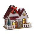 thumbnail image 2 of Christmas Village House Decor - PVC Miniature Holiday House Ornament - 5.12x3.94in Multicolor Resin Christmas Decoration for Tabletop, Shelf, or Gift, 2 of 6