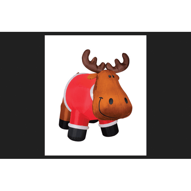 Gemmy Industries Airblown Moose Christmas Inflatable Fabric 247/16 in