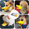 thumbnail image 5 of Máscara de silicona para perros (L, amarilla), tipo pico de pato, antimordeduras, antiladridos y anticomidas, máscara de silicona suave para perros pequeños, 5 of 5