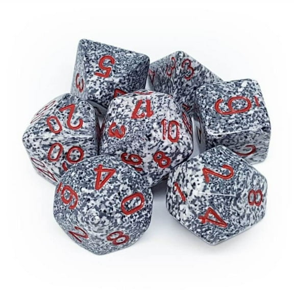 Chessex CHX25320 Dice - Speckled: 7Pc Granite