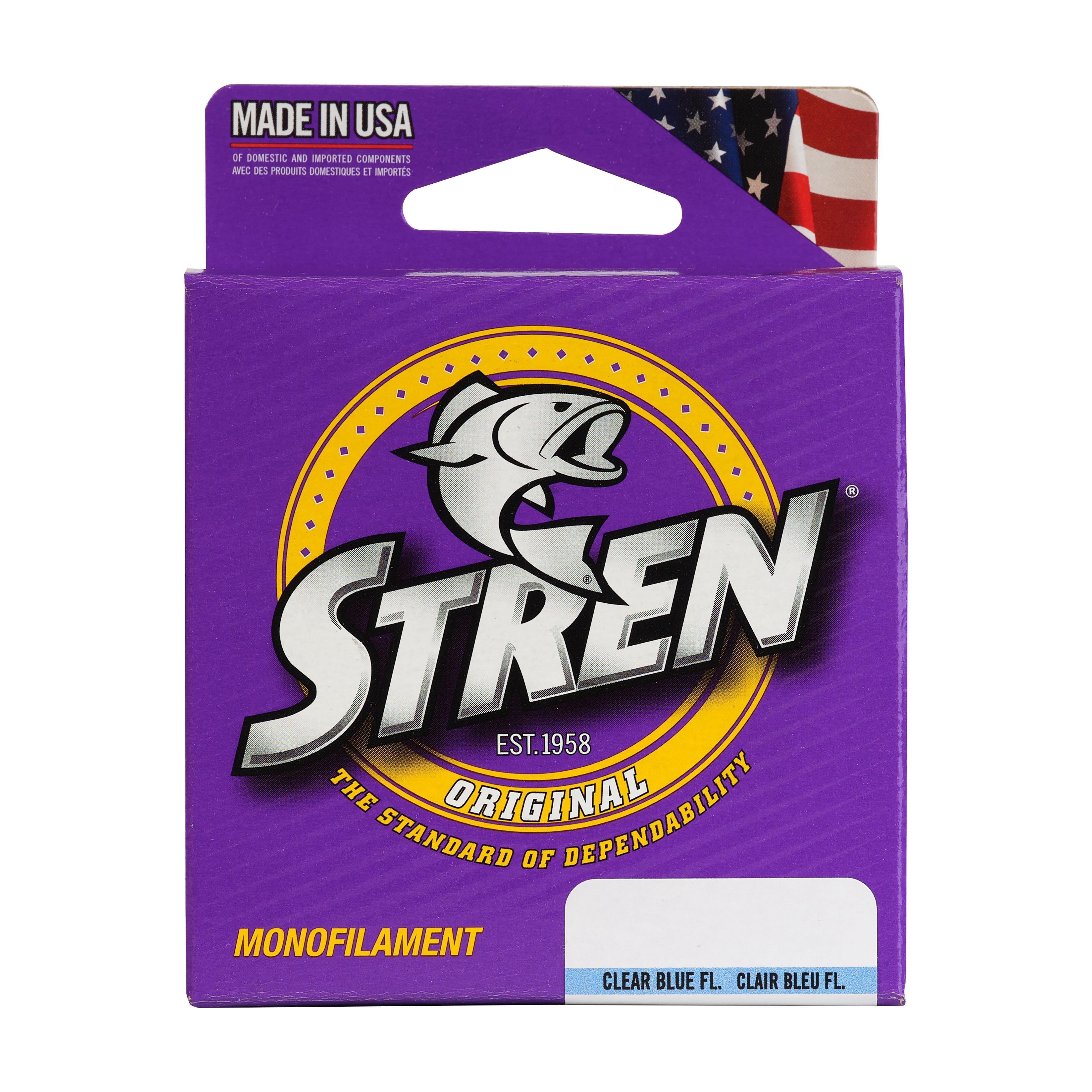 Stren Original® Monofilament Fishing Line, Clear/Blue Fluorescent, 6 lb Test Strength, 100 yd