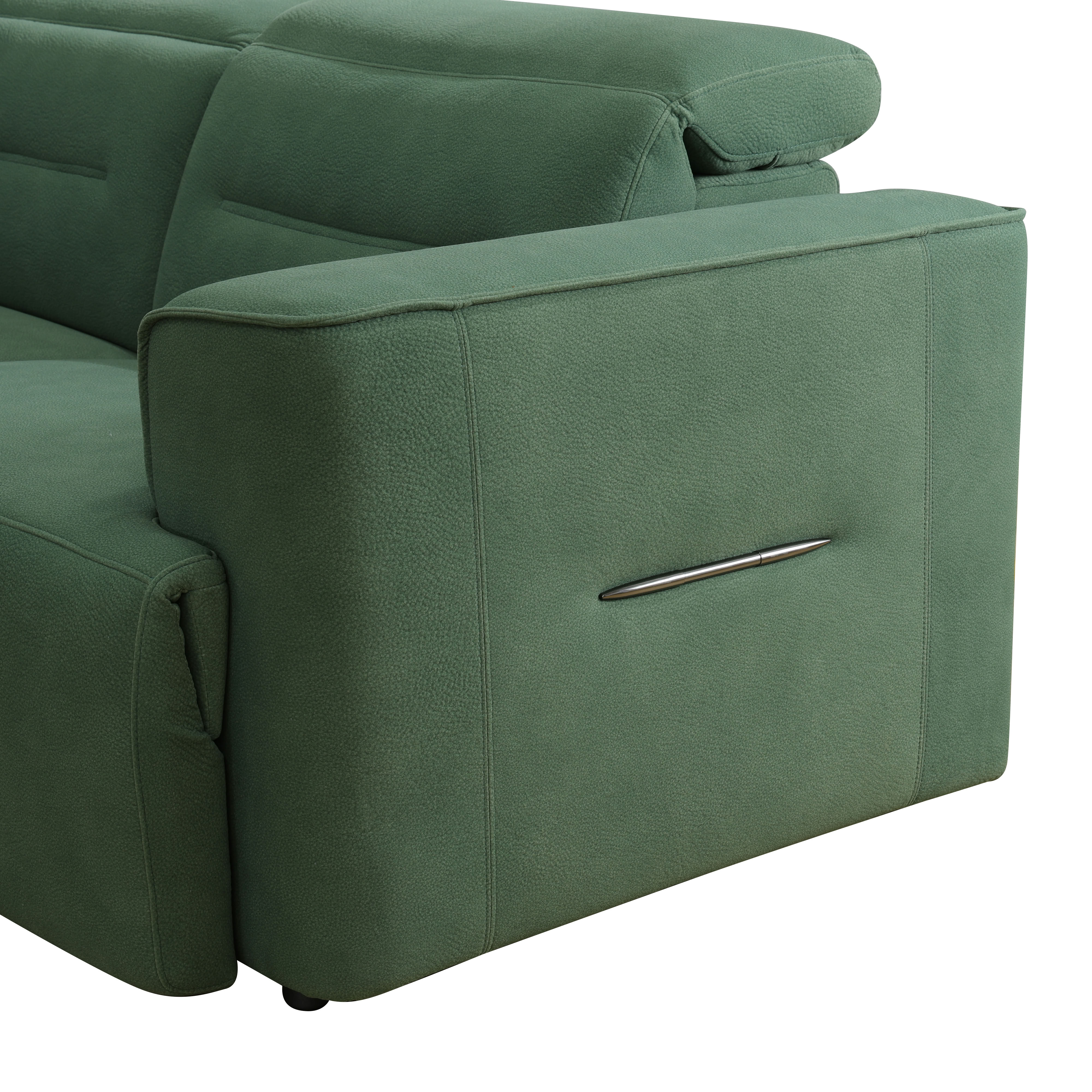 MAYEERTY 4-Seater Intelligent Recliner Sofa Set, Non-Pilling Fabric with Adjustable Headrest for Modern Family Living Rooms