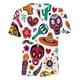 thumbnail image 5 of Sugar Skull Mexico Camiseta Anime Dibujos animados Anime 3D Día de la Independencia Mexicana Día de los Muertos Adulto Impresión 3D, 5 of 5
