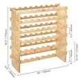 thumbnail image 6 of BENTISM Stackable Modular Wine Rack Bamboo Wood Display Shelf 6-Tiers, 6 of 7