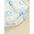 thumbnail image 6 of Bagilaanoe Newborn Baby Girl Rompers Floral Print Sleeveless Bodysuits 3M 6M 9M 12M 18M Infant Casual One Piece Short Jumpsuit, 6 of 7
