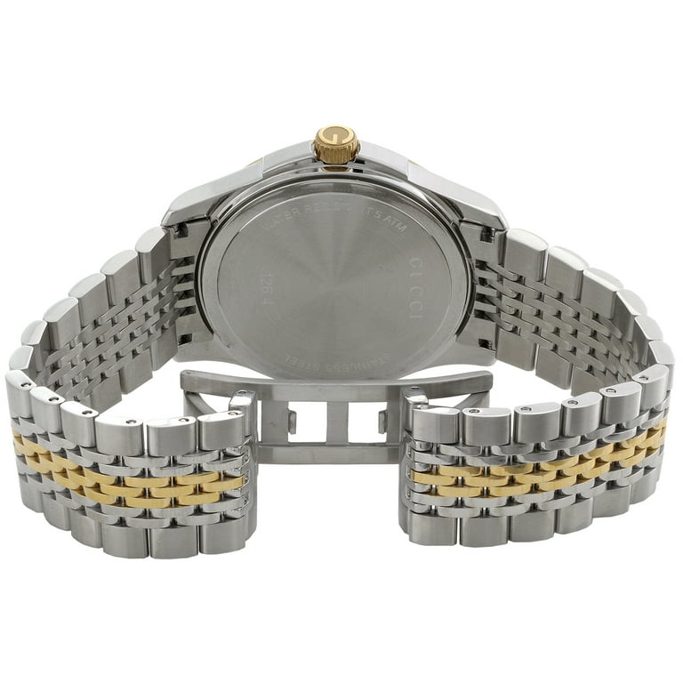 Gucci Ya126409 Diamond Watch G-Timeless 38mm Two Tone Yellow S