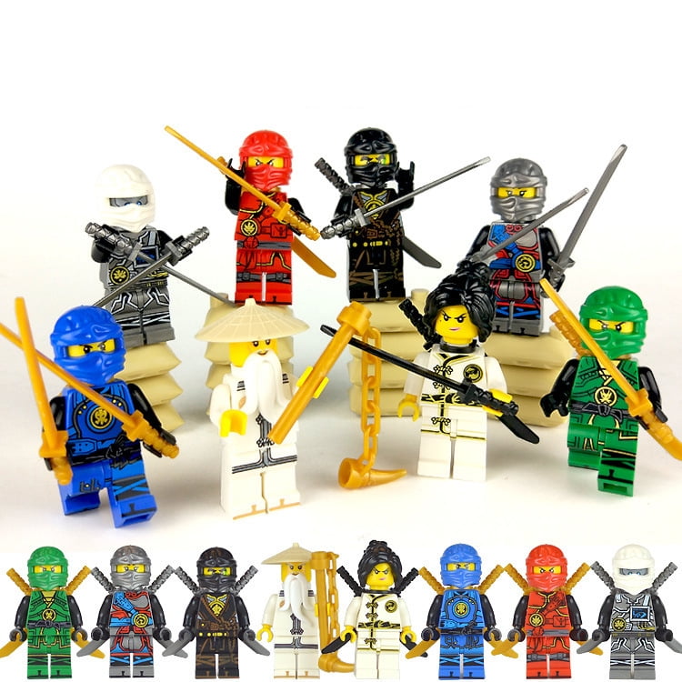 Flash Chicken 20 Ninja Minifigures with Ninja Accessoies Boys Girls Toy Building Bricks Ninja Figures 
