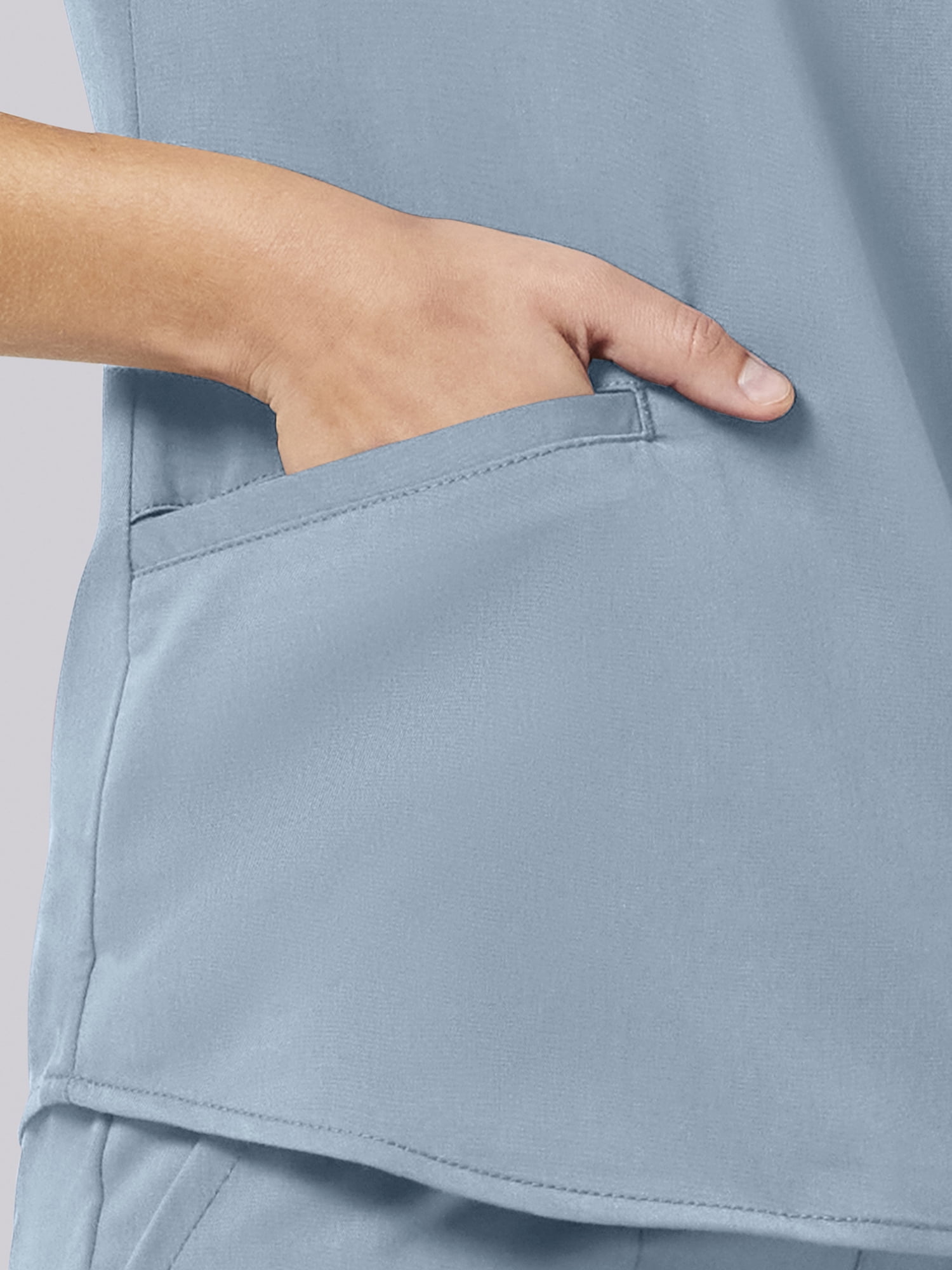 Scrubstar Ultimate Women’s Antimicrobial Welt Pocket V-Neck Scrub Top, Sizes XS–3XL