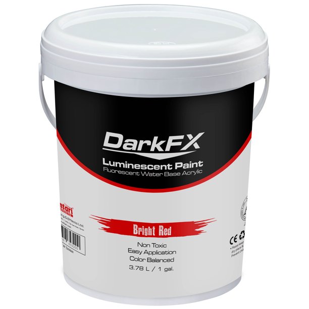 Antari DarkFX Luminescent UV Paint BRIGHT RED