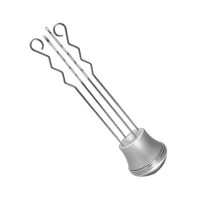 Wosthever Distribuidor de agujas de café con mango de maciza de 51, 53 y 58MM, herramienta niveladora de café, dispensador de polvo, herramientas Juegos de servir café y té Plata