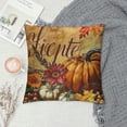 thumbnail image 2 of Qinduosi Fall Thanksgiving Pumpkin Gift Pillow Covers Square Cushion Covers,Throw Pillows Decorative Pillowcase, Cushion Case for Home,Room,Chair,Wedding Decor, Car,Decoration, ” White, 2 of 5
