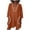 Brown, variant on ZZwxWA Swimsuit Coverup Womens V Neck 3/4 Sleeve Casual Shirt Dress with Pockets