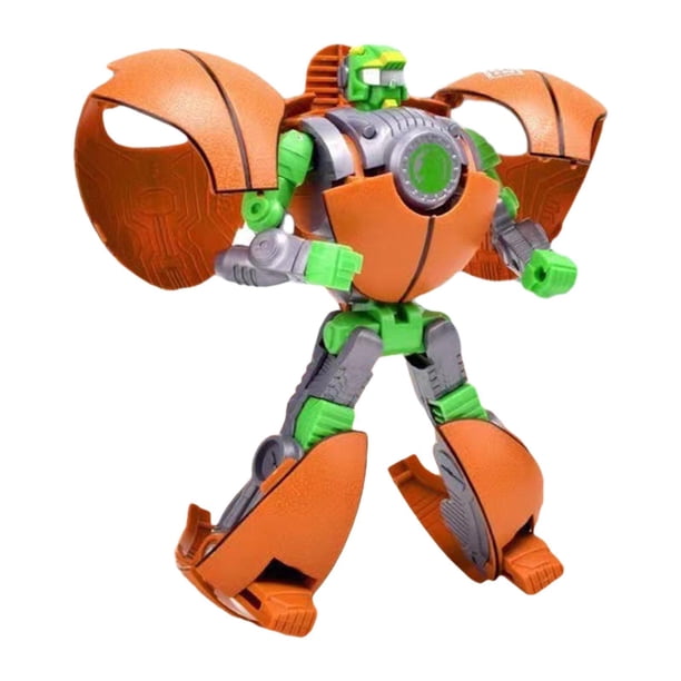 Juguete robot transformable, juguetes de construcción STEM, actividades de aprendizaje, habilidades motoras, 2 pulgadas baloncesto