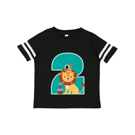 

Inktastic 2nd Birthday Jungle Theme Gift Toddler Boy or Toddler Girl T-Shirt