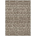 thumbnail image 2 of 3' X 5' Brown And Beige Southwestern Washable Indoor Outdoor Area Rug, 2 of 5