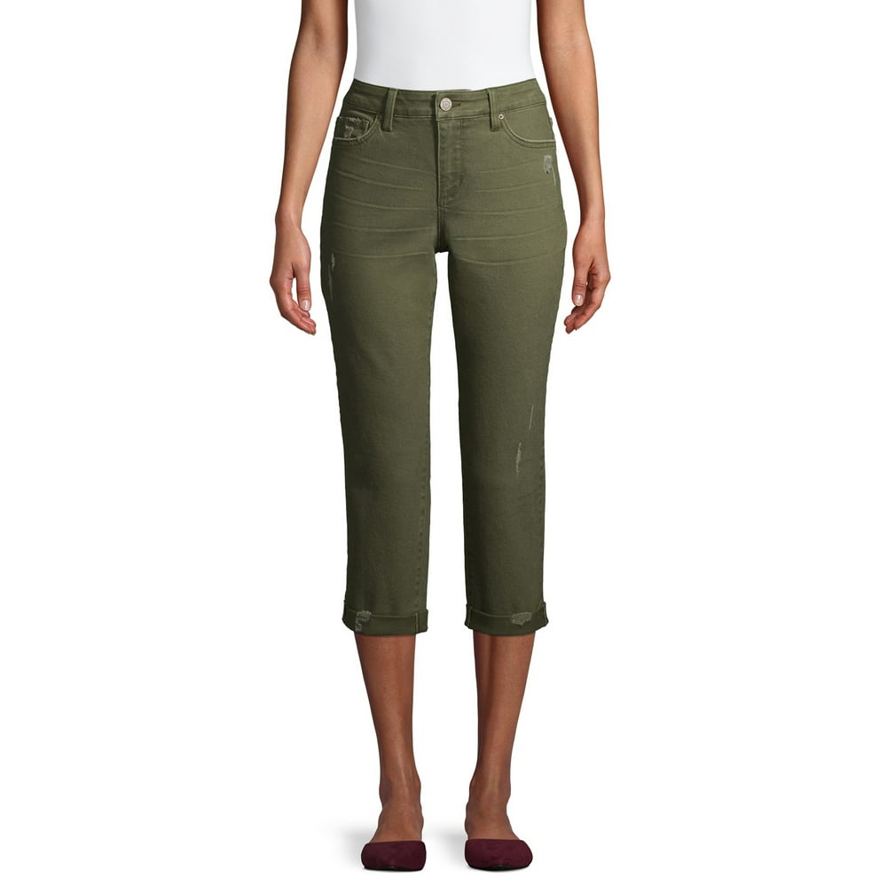 Time and Tru Time and Tru Women's Modern MidRise Capri Pants