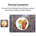 thumbnail image 6 of Square Leather Placemat Set One SizeX1 Heat-Resistant Washable Kitchen Table Decorations Realm Of Magic, 6 of 8