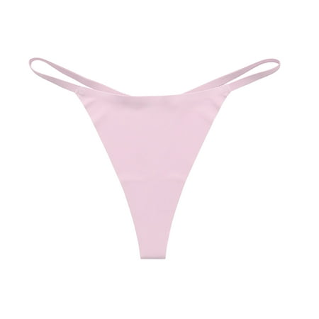 

RPVATI Womens Thong Underwear Solid Breathable T-Back Sexy Low Rise G String Thongs
