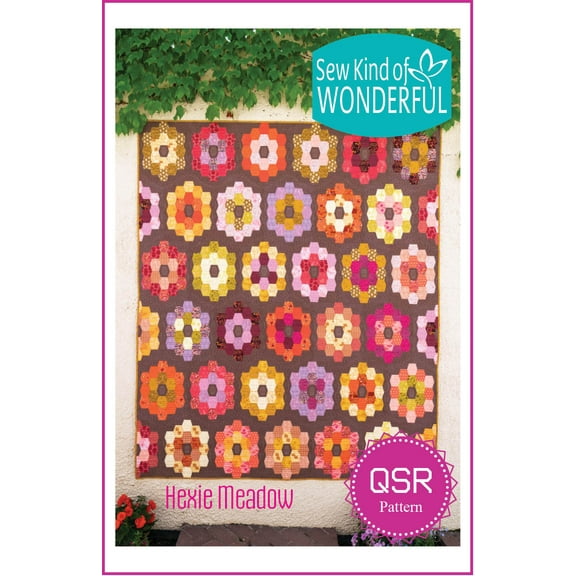 Sew Kind of Wonderful Hexie Meadow Quilt Pattern