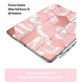 thumbnail image 3 of Popshine Marble Lite Series Designed for Apple iPad Pro 12.9 2020 & 2018 Case, Smart Cover with Pencil Holder, Flexible Soft Clear TPU Back, Slim Fit Trifold Stand Folio Front, Liquid Marble Pink, 3 of 7