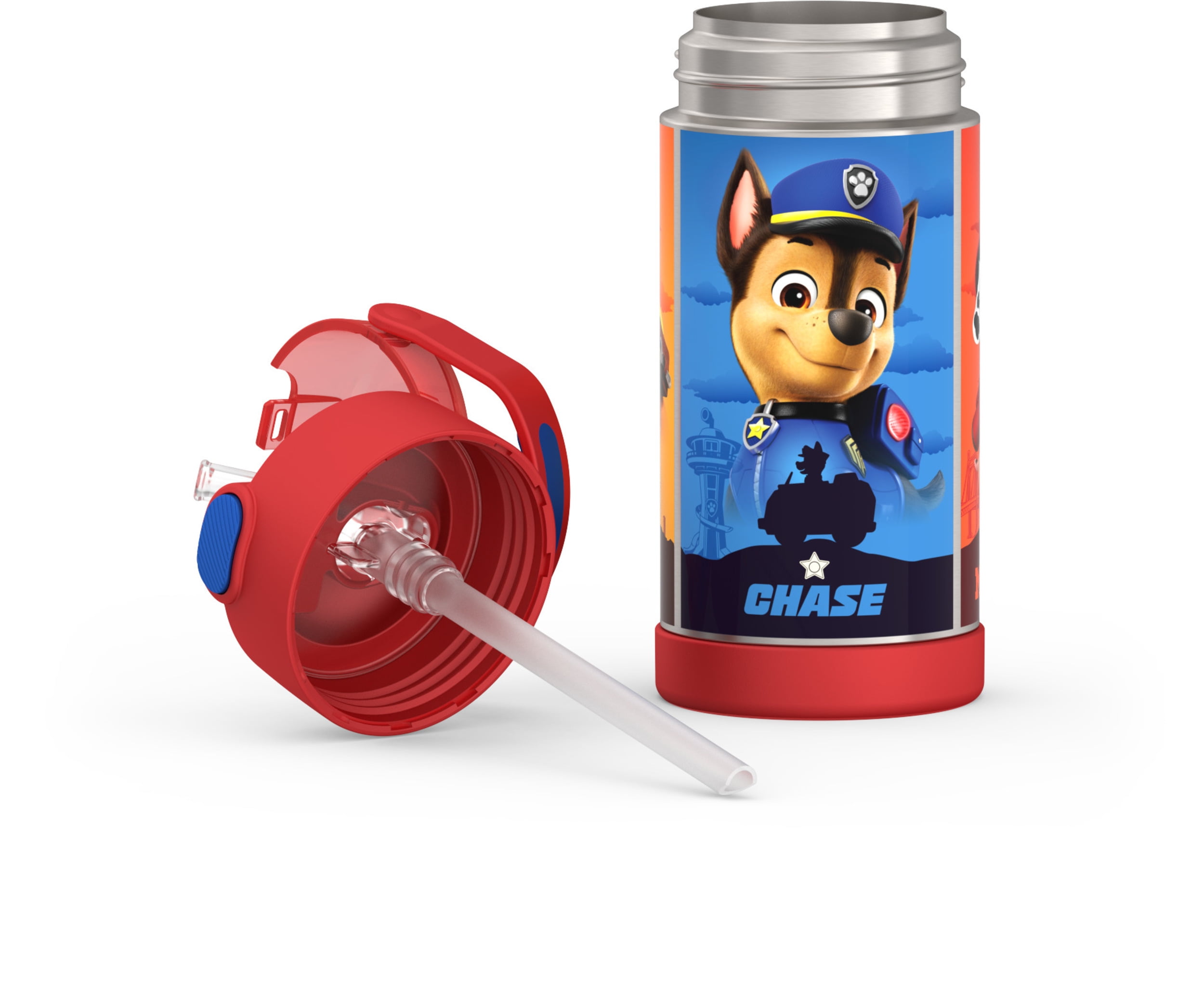 Thermos Kids Vacuum Insulated Funtainer Water Bottle with Flip Up Straw, 355ml, Paw Patrol, ,12 OZ Bottle