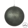 thumbnail image 3 of Vickerman 6" Pewter Matte Mercury Ball Ornament, 4 per Bag, 3 of 3
