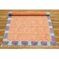 thumbnail image 4 of Casavani Pure Cotton Yoga Outdoor Patio Mat Orange Bedroom Area Carpet 4x15 feet, 4 of 5